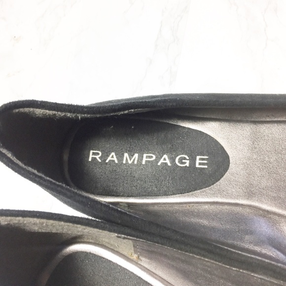 RAMPAGE Black Flower Ballet Flats - Picture 4 of 5